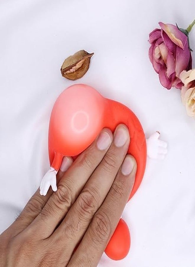 غلان ألعاب جلان الإسفنجية الجذابة والممتعة على شكل قلب للأطفال، ألعاب إسفنجية لطيفة ومضحكة (مجموعة من قطعتين) - Image 5